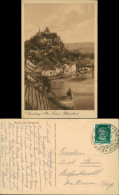 Ansichtskarte Saarburg/Trier Am Fluß, Brücke 1928 - Saarburg