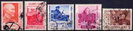 TAIWAN (= Formosa) :1956: Y.213-17 : 70e Anniversaire De Tchang Kai-Chek.  Gestempeld / Oblitéré / Cancelled. - Used Stamps