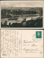 Ansichtskarte Koblenz Totale, Brücke - Dampfer Steamer 1929 - Koblenz