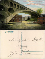 Ansichtskarte Plauen (Vogtland) Friedrich Augustbrücke, Straßenpartie 1913 - Plauen