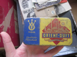 Old Tin Box Orient Duft Leicht Und Mild Tabak 50 Grams - Tabaksdozen (leeg)