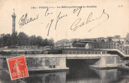 24-3322 :  PARIS 12°. LE METROPOLITAIN A LA BASTILLE - U-Bahnen