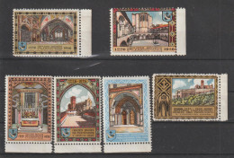 Italie 1926 Lot De 6 Belles Vignettes Saint François D'Assise ** MNH - Autres & Non Classés