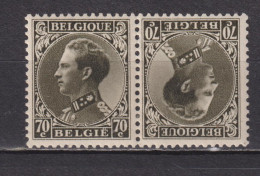 Timbres Neufs* De Belgique De 1935 YT 401 MI 393 MH Tête Bêche - 1934-1935 Leopold III