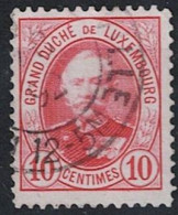 Luxemburg - Großherzog Adolf "frontal" (MiNr: 57 D) 1891 - Gest Used Obl - 1891 Adolphe Front Side