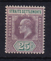 Straits Settlements: 1902/03   Edward    SG116    25c   MH - Straits Settlements