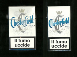 Pacchetti Di Sigarette ( Vuoti ) - Chesterfield Blu Da 10 E 20 Pezzi - Empty Cigarettes Boxes