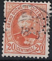 Luxemburg - Großherzog Adolf "frontal" (MiNr: 59 D) 1891 - Gest Used Obl - 1891 Adolfo De Frente