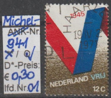 1970 - NIEDERLANDE - SM "25. Jahrestag D. Befreiung" 12 C Mehrf. - O  Gestempelt - S. Scan (941o 01-02 Nl) - Used Stamps