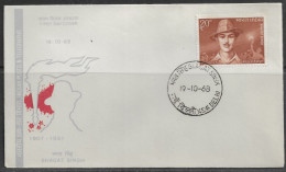 Delcampe - India. FDC Sc. 473.   61st Birth Anniversary Of Bhagat Singh (1907-1931).  FDC Cancellation On Cachet FDC Envelope - FDC