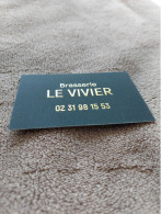 Carte De Visite BRASSERIE - LE LOUVIER - 14360 Trouville Sur Mer - - Other & Unclassified