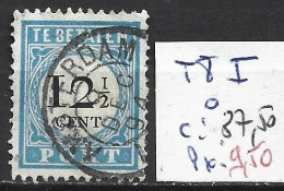 PAYS-BAS TAXE 8 ( I ) Oblitéré Côte 37.50 € - Postage Due