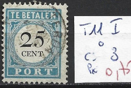 PAYS-BAS TAXE 11 ( I ) Oblitéré Côte 3 € - Postage Due