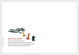 Switzerland.2024.100 Years International Chess Federation.Envelope For FDC./1/. - Scacchi