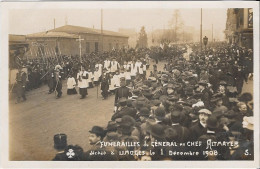Carte Photo  FUNÉRAILLES Du GÉNÉRAL En CHEF ALTMAYER Décédé à Limoges Le 1 Décembre 1908 - Begrafenis