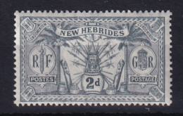 New Hebrides: 1911   Weapons & Idols   SG20   2d    MH - Unused Stamps