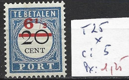 PAYS-BAS TAXE 25 * Côte 5 € - Postage Due