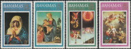 THEMATIC CHRISTMAS '73  -  PAINTINGS BY SASSOFERRATO, LIPPI, MARMION MURILLO    4v+MS   -  BAHAMAS - Natale