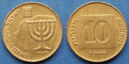 ISRAEL - 10 Agorot JE 5758 (1998AD) "Menorah" KM# 158 Monetary Reform (1985) - Edelweiss Coins - Israel