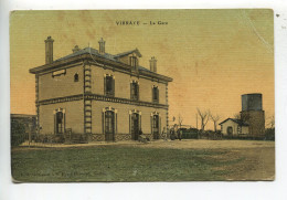 Gare Vibraye Sarthe Carte Toilée - Vibraye