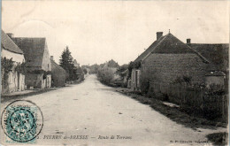 Pierre-de-Bresse Route De Terrans Saône-et-Loire 71270 Dos Non Divisé Cpa Voyagée En 1904 En TB.Etat - Autres & Non Classés