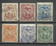 Q663C-SELLOS CLASICOS SERIE COMPLETA SUR AMERICA ECUADOR 1881 Nº 8/13 - Equateur