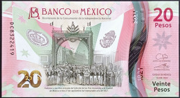 MEXICO $20 ! SERIES DC NEW 16-JAN-2023 DATE ! Galia Bor. Sign. INDEPENDENCE POLYMER NOTE Read Descr. For Notes - Mexiko