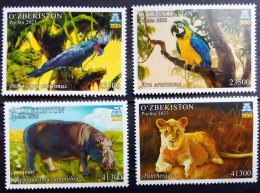 Uzbekistan 2023, Animals From The Zoo In Tashkent, MNH Unusual Stamps Set - Ouzbékistan