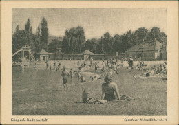 Spandau-Berlin Südpark-Badeanstalt Heimatbild Des Volksblatt (Sammlerkarte) 1959 - Spandau