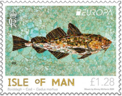 Isle Of Man.2024.Europa CEPT.Underwater Fauna And Flora.Marine Mosaics.1 V. ** . - Man (Insel)