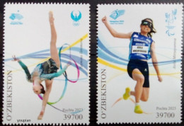 Uzbekistan 2024, Asian Games In Huangzhou 2022, MNH Stamps Set - Ouzbékistan