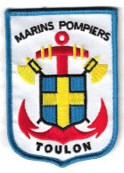 Ecusson MARINS POMIERS DE TOULON ARSENAL 83 Velcros 100x70mm Envoi En Courrier Suivi - Pompieri