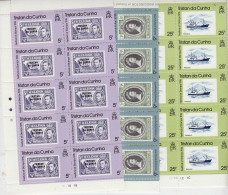 Tristan Da Cunha 1976 Festival Of Stamps 3v Bl Of 10v ** Mnh (TDC160) - Tristan Da Cunha