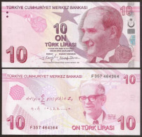 TURKEY. 10 Pieces X 10 Lira 2009 (2023). Prefix F. UNC - Turkey