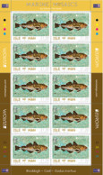 Isle Of Man.2024.Europa CEPT.Underwater Fauna And Flora.Marine Mosaics.Atlantic Cod (Gadus Morhua).m/s ** . - Man (Insel)