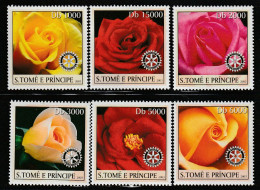 Sao Tome Et Principe - N°1518/23 ** (2003) Fleurs : Roses - Sao Tome Et Principe