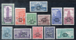 INDIEN POLICE IN KOREA 1-12 Mnh Kpl. - INDIA / INDE - Plaatfouten En Curiosa