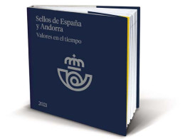 Libro Album Oficial De Sellos España Y Andorra Año Completo 2021 Sin Sellos - Republican Issues