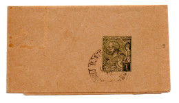 MONACO -- MONTE CARLO -- BANDE De JOURNAL -- Prince Albert 1er --  1 C. Olive Sur Bulle - Date Renversée  902 - Postal Stationery