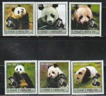 Sao Tome Et Principe - N°1500/5 ** (2003) Panda Géant - Sao Tome Et Principe