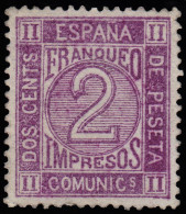 España Spain Variedad 116A 1872 Cifras Numbers MH - Other & Unclassified