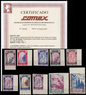 España Spain Variedad 904/13s 1940 Sin Dentar XIX Centenario De La Venida De L - Otros & Sin Clasificación