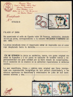 España Spain Variedad  2989i 1989 María De Maeztu Error Color Cert Graus MNH - Other & Unclassified