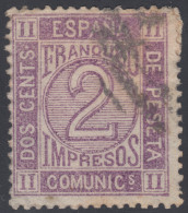 España Spain Variedad 116A 1872 Cifras Numbers Usado - Sonstige & Ohne Zuordnung