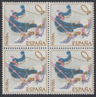 España Spain Variedad 2408epb Bl.4 1977 Prueba Esquí - Sonstige & Ohne Zuordnung