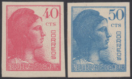 España Spain Variedad Lote 751s + 753s 1938 Matrona Sin Dentar - Andere & Zonder Classificatie