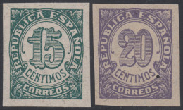 España Spain Variedad Lote 747sa + 748sa 1938 Cifras - Andere & Zonder Classificatie