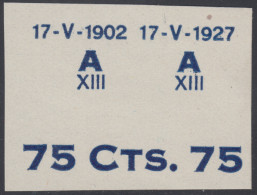 España Spain Variedad 390 (388/91) 1927 Improntas Alfonso XIII - Other & Unclassified