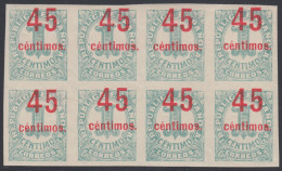 España Spain  742s Bl.8 Cifras Sin Dentar Bloque De 8 MNH - Autres & Non Classés