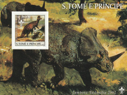 Sao Tome Et Principe - BLOC N°213 ** (2003) Animaux Préhistoriques - Sao Tome Et Principe